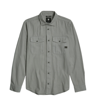 G-Star Koszula Marine Slim w kolorze szarym