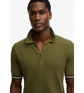 Superdry P�lo verde com textura