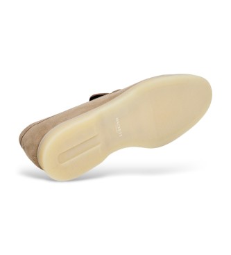 Hackett London Martin Plain l�dermockasiner beige