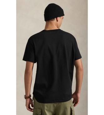 Polo Ralph Lauren Classic Fit kraftig strikket T-shirt sort
