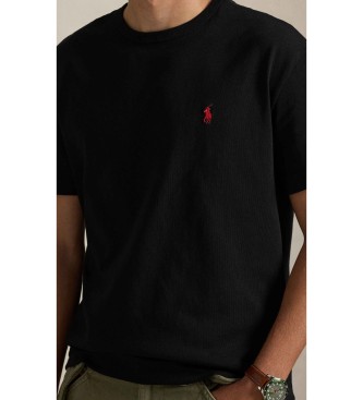 Polo Ralph Lauren Classic Fit kraftig strikket T-shirt sort
