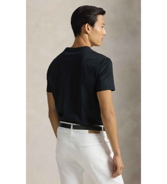 Polo Ralph Lauren T-shirt de fio escoc�s padr�o preto