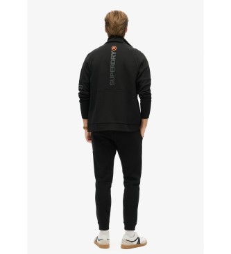 Superdry Tech joggingbyxa med koniskt ben svart