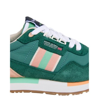 Pepe Jeans Sneakers Aiden Tape in pelle verde