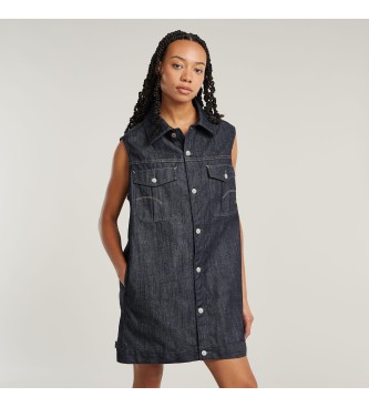 G-Star Sukienka oversize w kolorze niebieskim