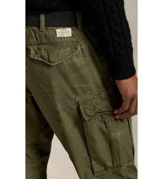Polo Ralph Lauren Pantaloni cargo in tela verde a vestibilit� classica