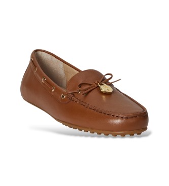 Lauren Ralph Lauren Loafersy Wylie z brązowej skóry nappa