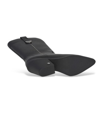 Pepe Jeans Gina Western Leather Boots black