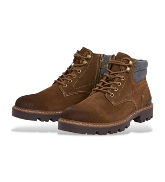 Pepe Jeans Bottines en cuir Ryan Earth 