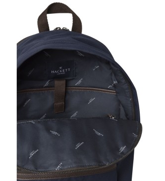 Hackett London Mochila de lona Hemsby marino