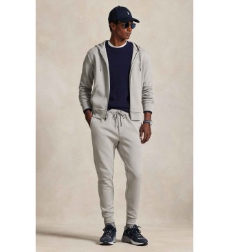 Polo Ralph Lauren Gr� dubbelstickade joggingbyxor