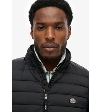 Superdry Colete acolchoado Fuji Lite preto