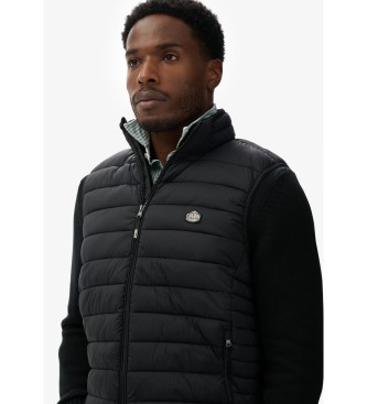 Superdry Colete acolchoado Fuji Lite preto