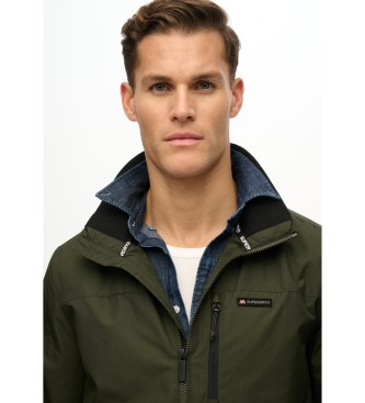 Superdry Giacca a vento verde senza logo n� cappuccio