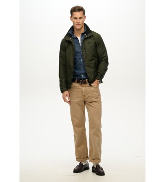 Superdry Giacca a vento verde senza logo n� cappuccio