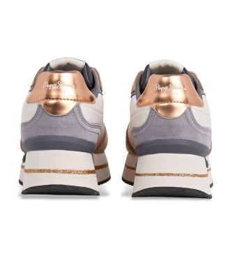 Pepe Jeans Rusper T�nis de couro com brilhantes multicoloridos