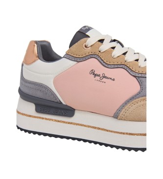 Pepe Jeans Rusper T�nis de couro com brilhantes multicoloridos