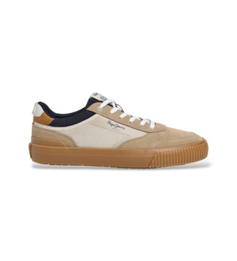Pepe Jeans Nolan Street beige trainers