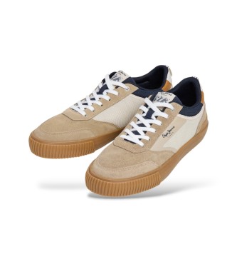 Pepe Jeans Nolan Street beige trainers