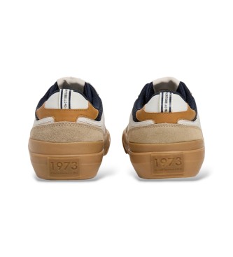 Pepe Jeans Nolan Street beige trainers