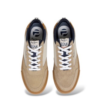 Pepe Jeans Nolan Street beige trainers