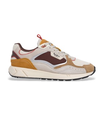 Pepe Jeans Marlon Sporty beige lædersko