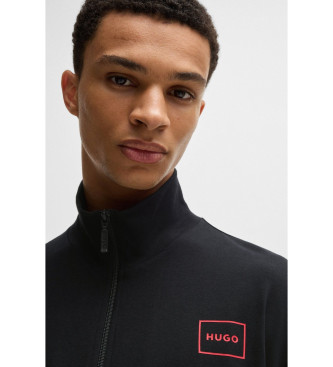 HUGO Veste décontractée avec logo encadré noir