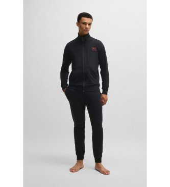 HUGO Veste décontractée avec logo encadré noir