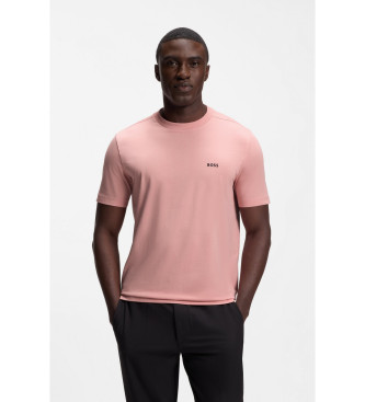 BOSS T-shirt med logodetalje pink