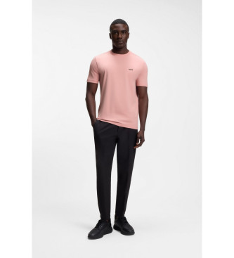 BOSS T-shirt med logodetalje pink