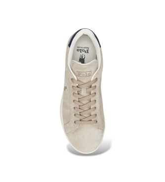 Polo Ralph Lauren Heritage Court II Usnjene športne copate bež barve