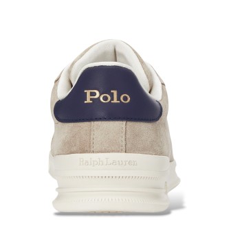 Polo Ralph Lauren Heritage Court II Usnjene športne copate bež barve
