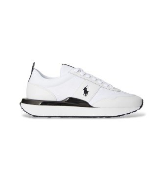 Polo Ralph Lauren Tênis Train 89 de couro e oxford branco