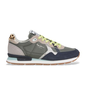 Pepe Jeans Zapatillas Brit Glitter verde