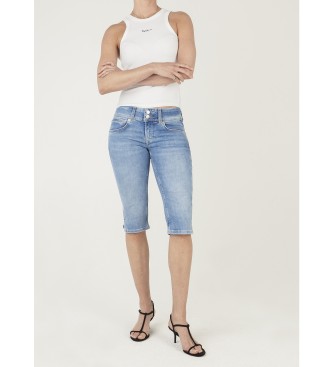 Pepe Jeans Jeans korte broek Crop Venus blauw