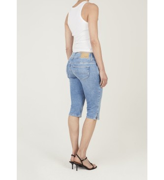 Pepe Jeans Jeans korte broek Crop Venus blauw