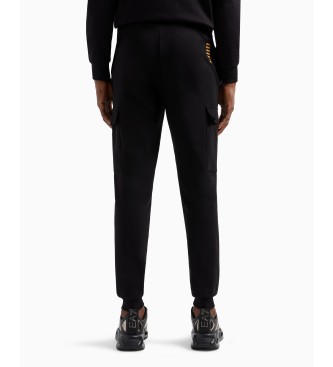 EA7 Pantaloni cargo neri Core Identity