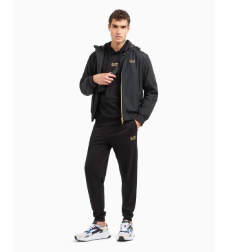 EA7 Katoenen trainingspak Core Identity zwart