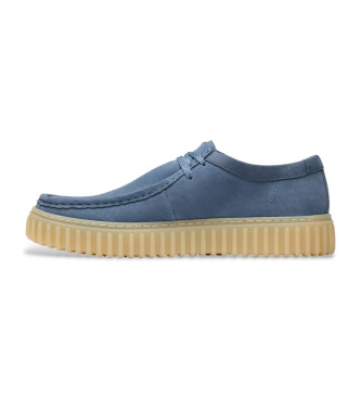 Clarks Chaussures en cuir Torhill Lo bleu