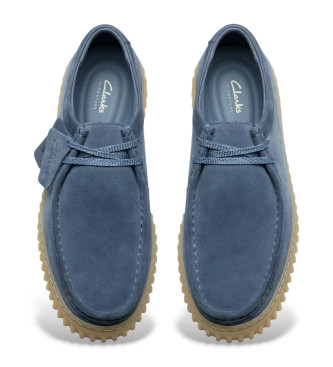 Clarks Chaussures en cuir Torhill Lo bleu