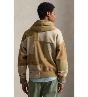 Polo Ralph Lauren Sudadera con capucha de felpa vintage beige