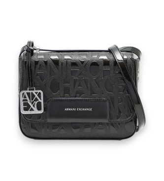 A|X Armani Exchange Sac à bandoulière imprimé d'un logo noir