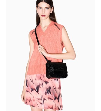A|X Armani Exchange Sac à bandoulière imprimé d'un logo noir