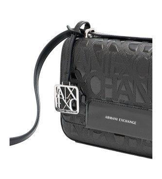 A|X Armani Exchange Sac à bandoulière imprimé d'un logo noir