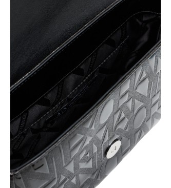A|X Armani Exchange Sac à bandoulière imprimé d'un logo noir