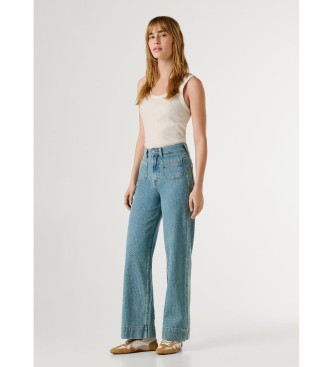 Pepe Jeans Dżinsy proste Lexa niebieskie