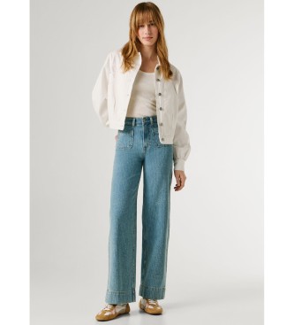 Pepe Jeans Dżinsy proste Lexa niebieskie