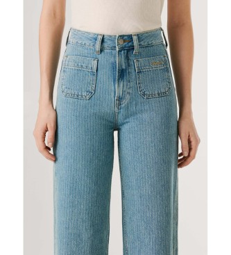 Pepe Jeans Dżinsy proste Lexa niebieskie