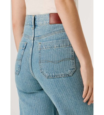 Pepe Jeans Dżinsy proste Lexa niebieskie