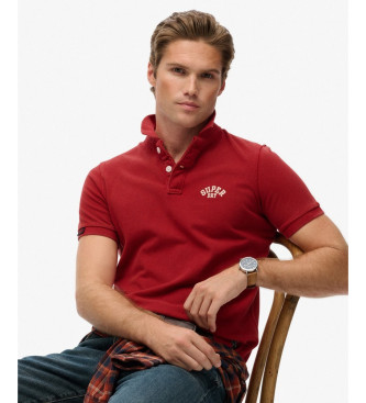 Superdry Vintage röd polotröja